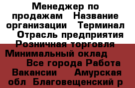 Менеджер по продажам › Название организации ­ Терминал7 › Отрасль предприятия ­ Розничная торговля › Минимальный оклад ­ 60 000 - Все города Работа » Вакансии   . Амурская обл.,Благовещенский р-н